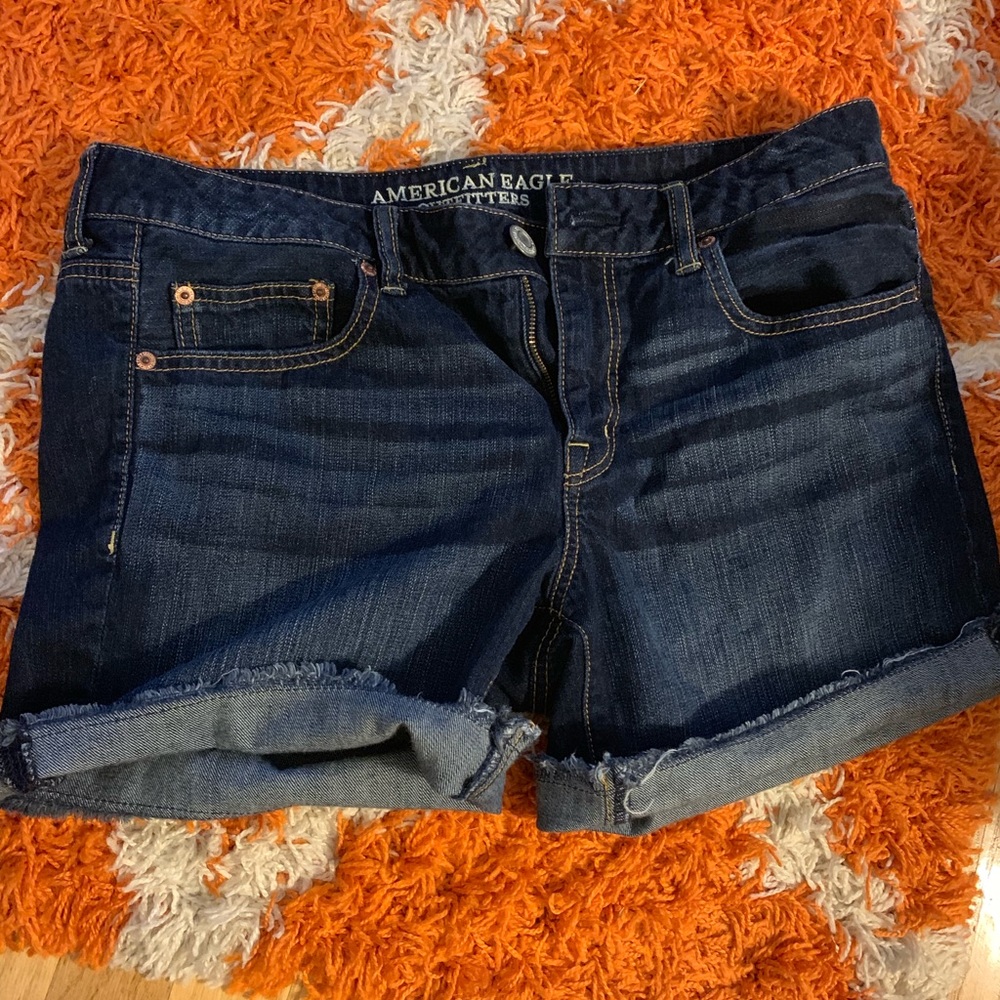 AE Jean Shorts Frayed Size 10